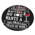 thumbnail image 3 of Kll 30" Christmas Tree Skirt Wine Funny Xmas Tree Skirts Mat For New Year Xmas Holiday Party Indoor Outdoor Home Decoration, 3 of 9