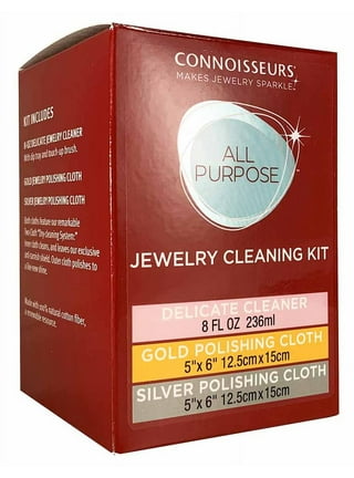 Connoisseurs Jewelry Wipes Jewely Cleaner, Silver, 25 Ea, Adult Unisex, Size: One Size