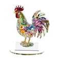 thumbnail image 2 of Fancyes 2D Colorful Chicken Decor Acrylic Desktop Plaque Creative Collectible Crafts Ornament Tabletop Sign for Bookshelf Centerpiece B, 2 of 7