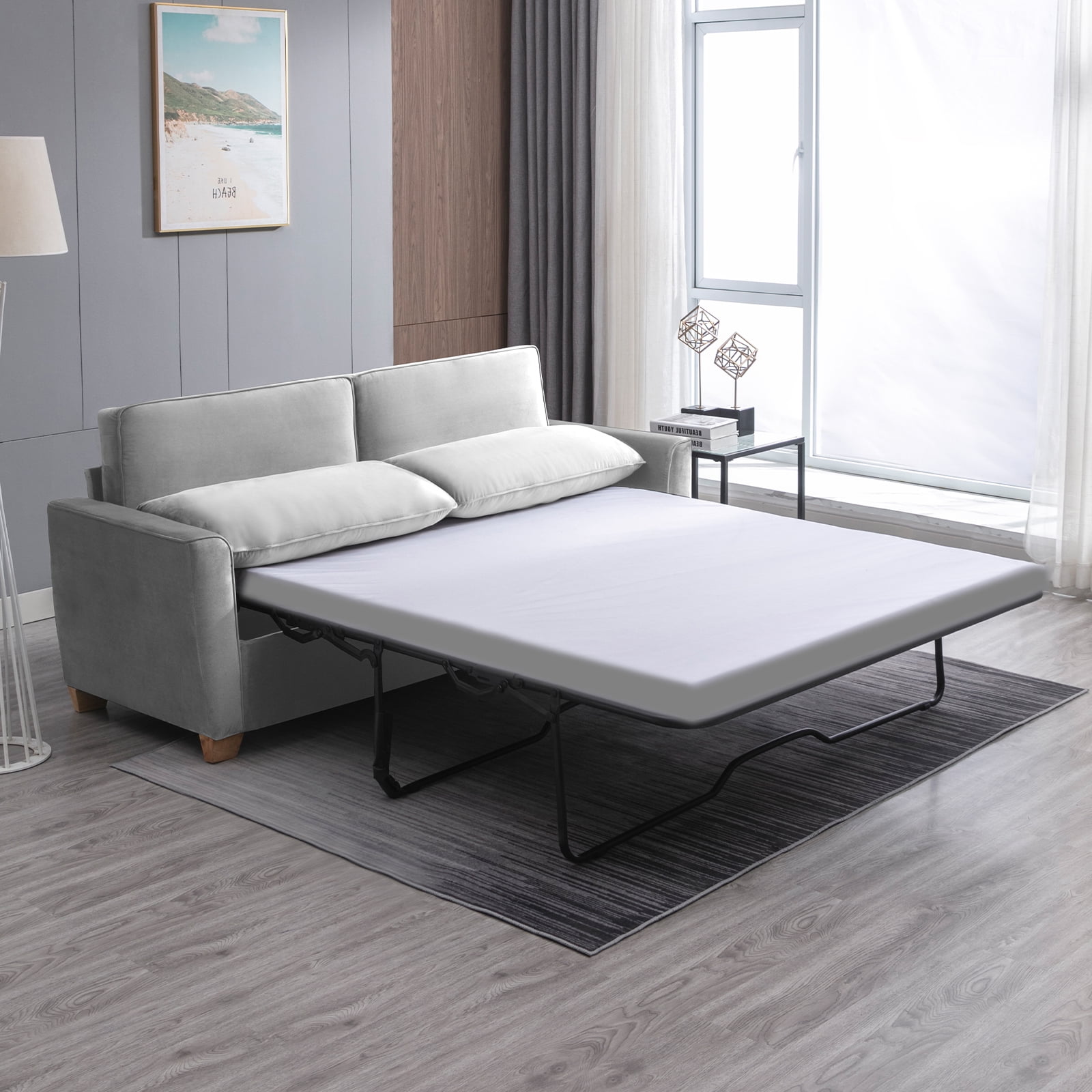 BALUS 2in1 Sofa Bed, Queen Pullout Sofa Bed, Sofa Bed with Foam