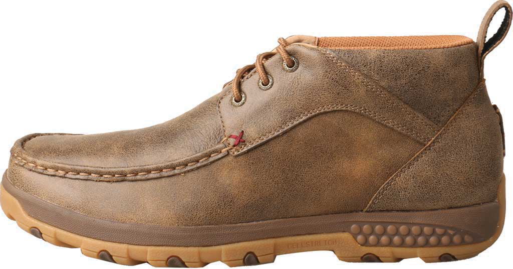 Bomber Twisted X Mens CellStretch Driving Mocs Casual Lace-Up Chukka Boots 