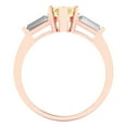 thumbnail image 4 of 2 ct Marquise Cut Natural Citrine Three-Stone Engagement Ring for Women in 18K Rose Gold, 4 of 5