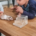 thumbnail image 2 of Acrylic Hamster Ladder Clear Small Animal Climbing Ladder Hamster Cage Landscaping Ladder, 2 of 7