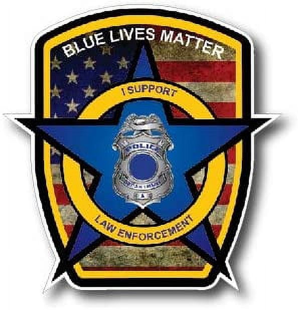 Creatrill Reflective Tattered Thin Blue Line Decal Matte Black - 3 Packs 3x5 In - Foto 11