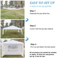 thumbnail image 4 of UBesGoo 10'x10' Party Tent Wedding Canopy Gazebo Wedding Tent Pavilion w/3 Side Walls, 4 of 8