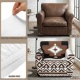 thumbnail image 5 of FKELYI 2 Piece Stretch Couch Cover with Separate Cushion Cover Non Slip Anti-Dust Armchair Slipcover Aztec Tribal Geometric Print Furniture Protector for Living Room, 5 of 7