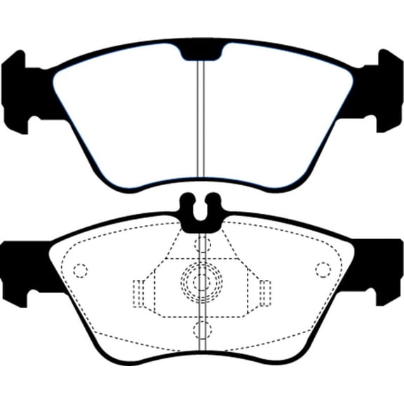 EBC 03-08 Chrysler Crossfire 3.2 Greenstuff Front Brake Pads Fits select: 1996-2009 MERCEDES-BENZ E, 2001-2004 MERCEDES-BENZ SLK