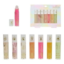 7pc Lip Oil Set, Hydrating Roll-On Lip Oils Infused w/Essential Oils - Rollerball, Vitamin-Enriched