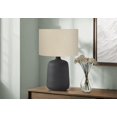 thumbnail image 3 of Monarch Specialties I 9635 LightingTable Lamp, Black Ceramic, Beige Shade, Contemporary, 3 of 7