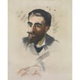 thumbnail image 3 of Édouard Manet 12x14 Black Modern Framed Museum Art Print Titled - Young Man with Blonde Beard (circa 1881), 3 of 5