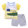 thumbnail image 1 of Nueva versión coreana, ropa para niños, trajes para niñas, traje de manga corta para niños, camiseta para bebés, pantalones cortos para niños, pijamas de algodón, ropa de 100cm Gao Jinjia LED, 1 of 2