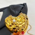 thumbnail image 4 of Jiibva Fashion Women Evening Bag, Acrylic Heart Shaped Clutches Bag Evening Shoulder Bag Handbag Party Prom Crossbody Bags Chain Shoulder Bag for Women, 4 of 7