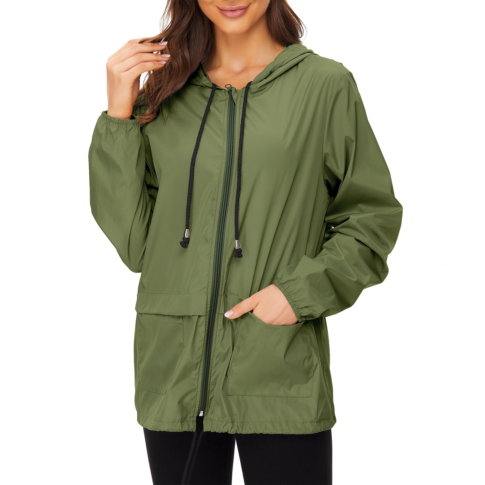 American Trends Rain Coats for Women Waterproof with Hood Packable Rain ...