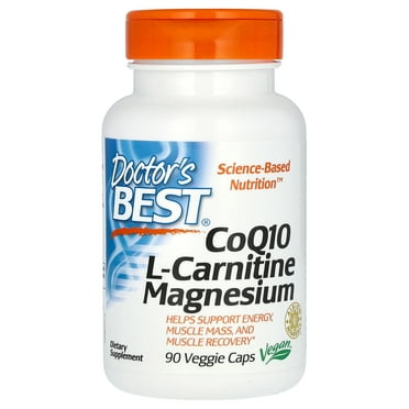 Doctor’s Best CoQ10/L-Carnitine/Magnesium helps support Energy to the Heart, Non-GMO, Gluten Free, Soy Free, and Vegan