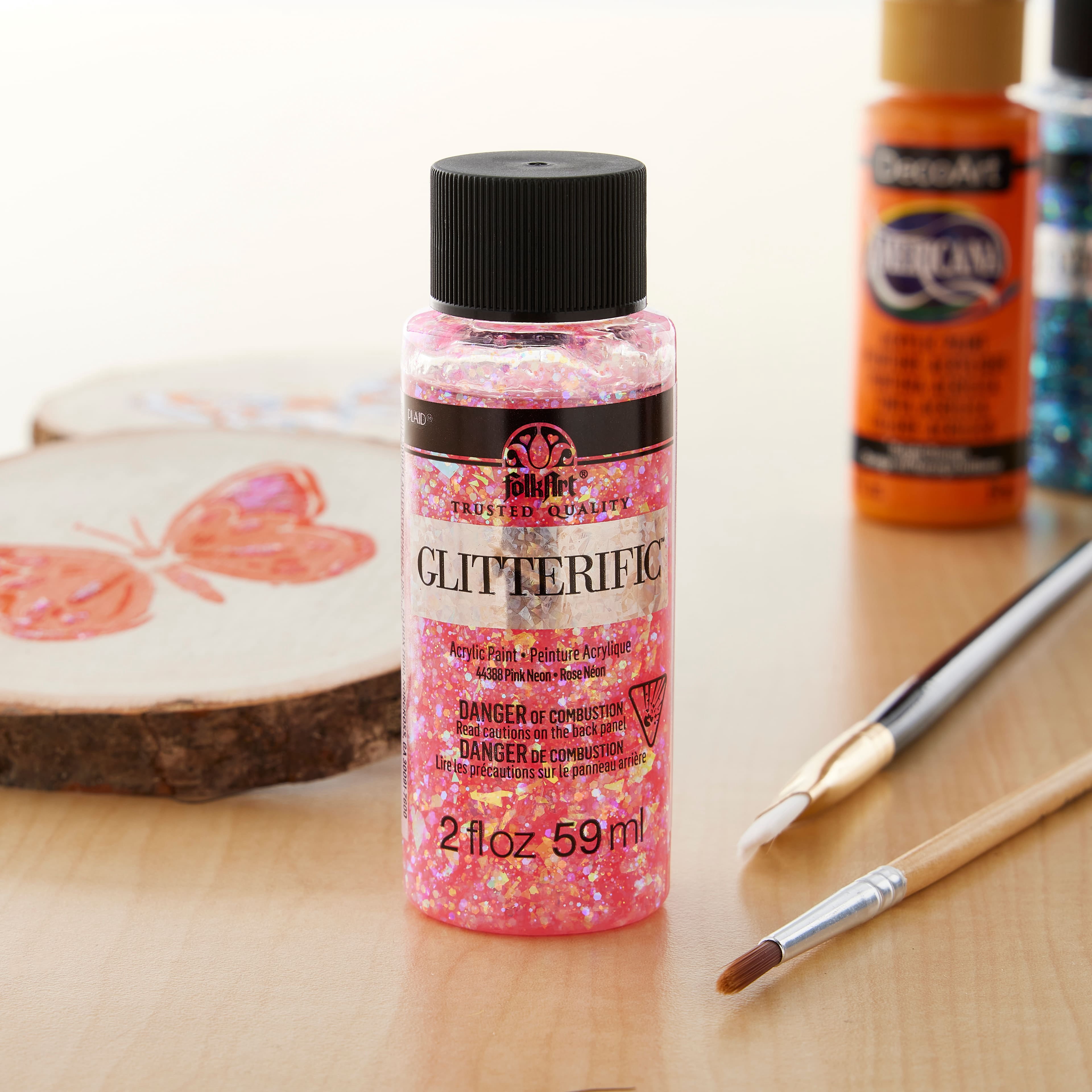 FolkArt Glitterific Acrylic Paint, 12 Pack