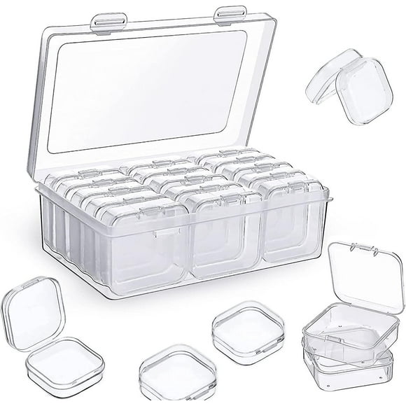 Clear Plastic Storage Container Bins with Latching Lids, Organizing Container for Home, Office and School Supplies, Stackable