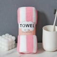 thumbnail image 2 of PEIBang Hand Towels for Face Body Bathroom,Super Absorbent Soft Coral Fleece Face Wash Towel for Showering,Striped Quick Dry Towel, 2 of 4