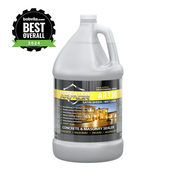 Foundation Armor 1 Gallon AR350 Wet Look Concrete Sealer and Paver Sealer