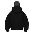 thumbnail image 2 of Unisex Double Hooded Sweatshirt Pullover Lightweight Cozy Winter Layering for Hoodies Side Zip Couples, 2 of 3