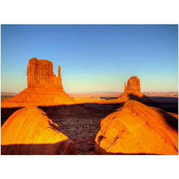 Trademark Fine Art "Monument Valley Sunset" Canvas Art by Pierre Leclerc
