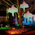 thumbnail image 4 of Hvmvliv Hanging Ghost Decoration 3 Pack Halloween Party Decoration 25In Hanging Luminous Ghosts, Cute Glowing Flying Ghost for Front Yard Patio Garden Party D鑼卌or and Holiday Decorations(3pcs), 4 of 9