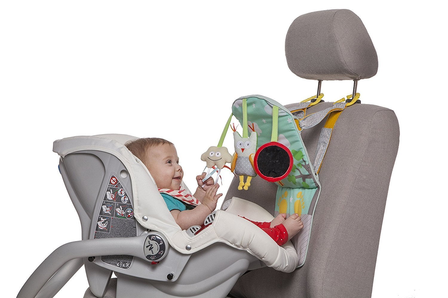 car seat kick toy