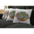 thumbnail image 2 of Ambesonne Colorful Throw Pillow Cover 4 Pack, Tropical Plants Leaves, 18", Multicolor, 2 of 6