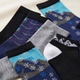 thumbnail image 3 of Colorfut Women's 6-Pairs Colorful Funky Patterned Crew Dress Socks WC102-A, 3 of 5