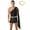 Black, variant on Alvivi Mens One Shoulder Ancient Roman Greek Toga Skirted Bodysuit with Gold Leaves Garland Headwear White S