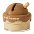 thumbnail image 1 of Siruishop Knife Sharpener Kitchen Knife Sharpener Professional Portable with Suction Cup Manual Mini System Comfortable Sharpening Tool Brown, 1 of 7