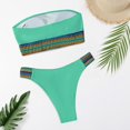thumbnail image 5 of Sngxgn Womens Scoop Neck Racerback High Waisted Bikini Sets Two Piece Swimsuit Tummy Control Bathing Suit(Green,M), 5 of 5