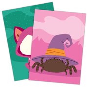 Spooky Cuties Create-A-Face Sticker Face Book for Kids, Halloween Activity Book with Stickers