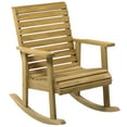 thumbnail image 1 of CoSoTower Wooden Outdoor Rocking Chair, Patio Traditional Rocking Chair, Slatted Structure Porch Rocker w/ Armrest for Both Outdoor and Indoor, Light Brown, 1 of 7