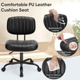 thumbnail image 4 of Silla DUMOS Pequeña Sin Brazos de Cuero PU Ajustable Giratoria, 4 of 7
