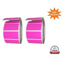 Royal Green Small Label Permanent Adhesive Sticker Roll in Neon Pink (40mm x 19mm) 1.57 inch x 0.75 inch - 1000 Pack