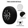 thumbnail image 2 of Vsdgher Pugs and Flowers for Spare Tire Cover, Tire Wheel Protector Wheel Cover Fit for Truck,Trailer,RV,SUV,Camper and Most Vehicle-15 inch, 2 of 6