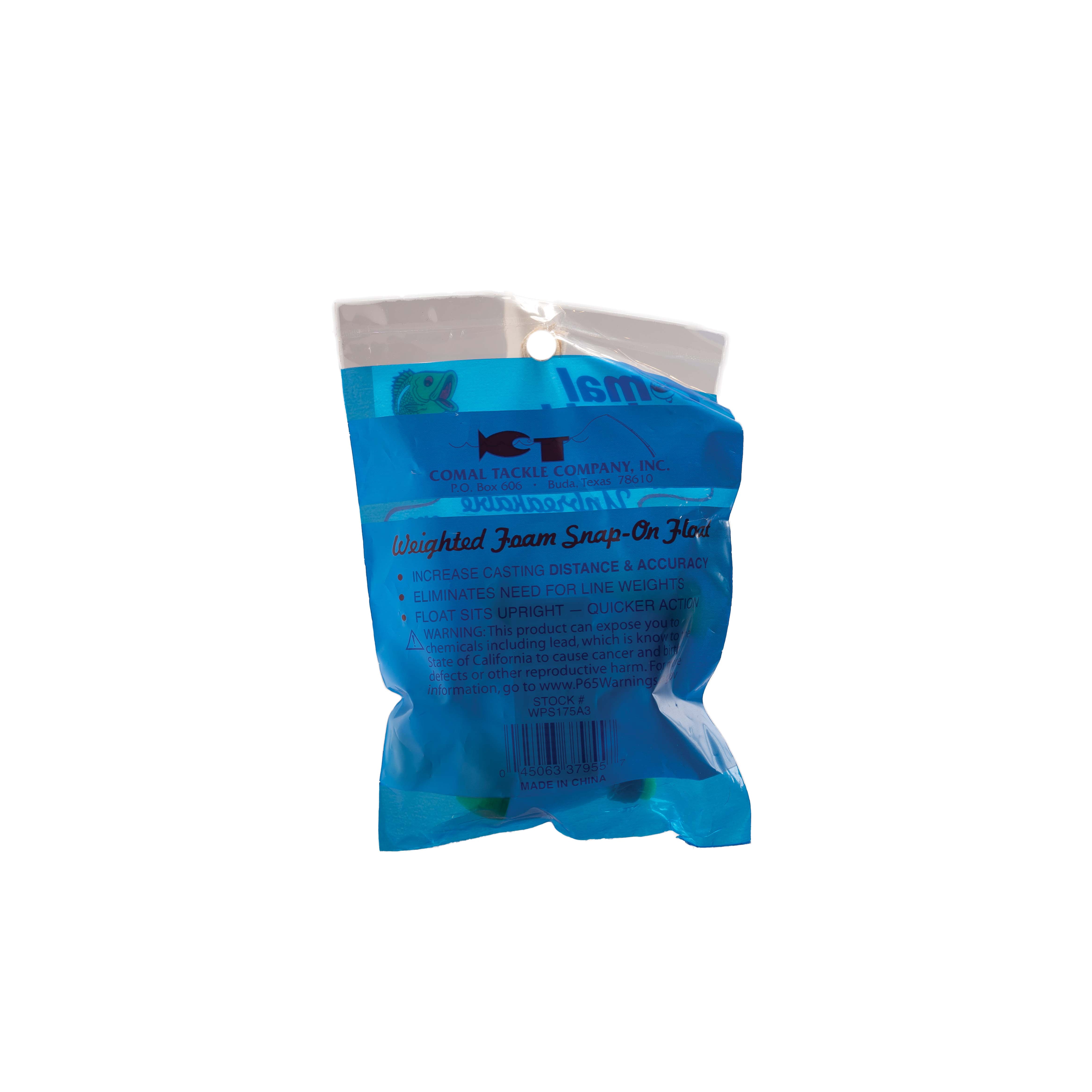 Comal 1.75" Weighted Pear Snap-On Float, 3pk