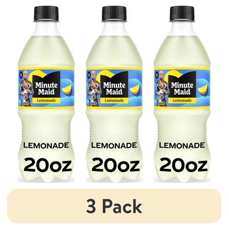 (3 pack) Minute Maid Lemonade Bottle, 20 fl oz