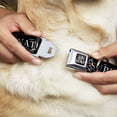 thumbnail image 2 of Supernatural Pet Collar, Dog Collar Metal Seatbelt Buckle, Supernatural Join The Hunt Icons Logo Pentagrams Black White, 11 to 16.5 Inches 1.0 Inch Wide, 2 of 9