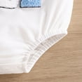 thumbnail image 5 of Gubotare Baby Clothes Baby Boy Girl Bubble Romper Short Sleeve Bodysuit Oversized Summer Clothes,White 3-6 Months, 5 of 7