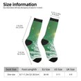 thumbnail image 5 of Yiaed Christmas Green Print Great elasticity Crew Socks Sports socks for Men and Women, 5 of 5