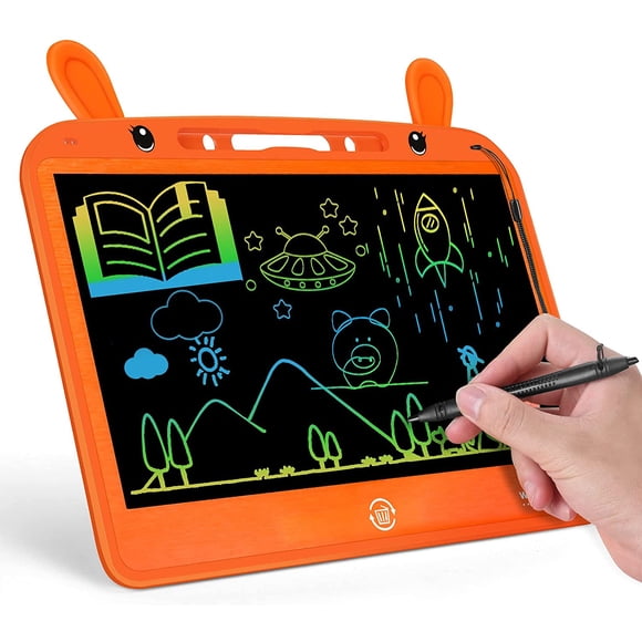 LCD Writing Tablet, Dehinyen 13.5” Colorful Doodle Board Toddler Drawing Tablet, Drawing Pad for Kids Electronic Drawing Board Writing Pad, Educational Learing Toy for 3 4 5 6 7 8 Years Old Girls Boys