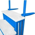 thumbnail image 3 of Aqua Select Blue Anti-Slip Pool Steps with White Steps and White Outside Flip-up Safety Ladder, 48-54"H, 3 of 6