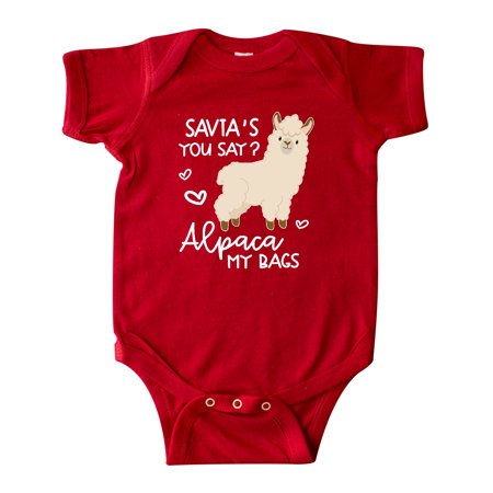 

Inktastic Savta s You Say Alpaca My Bags Gift Baby Boy or Baby Girl Bodysuit