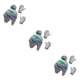 thumbnail image 2 of Gorro y guantes Minnieouse Accesorios de invierno para niños gris azul verde, 2 of 6