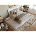 thumbnail image 4 of AFI Portland King Wood Platform Bed with Footboard and Twin XL Trundle, White, 4 of 14