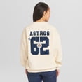 thumbnail image 2 of Women's WEAR by Erin Andrews Cream Houston Astros Heavyweight Crew Neck Sweatshirt, 2 of 4
