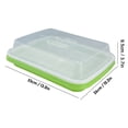 thumbnail image 4 of 2 Pack Sprouting Tray with Transparent Lid, Soilless Hydroponics Seed Sprouter Grow Tray with Cover ,Plastic Material Seed Sprouter with Dense Small Holes, 4 of 9