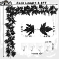 thumbnail image 2 of Garland Helimoto Black Halloween, paquete de 12 unidades, 21,5 m, decoración otoñal, 2 of 7