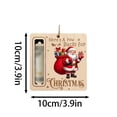 thumbnail image 3 of 3pcs Wooden Christmas Money Holder Ornament, Cash Gift Ornament for Tree Decor, Holiday Unique Pendant for Friend, Exquisitely Carved and Durable, 3 of 6